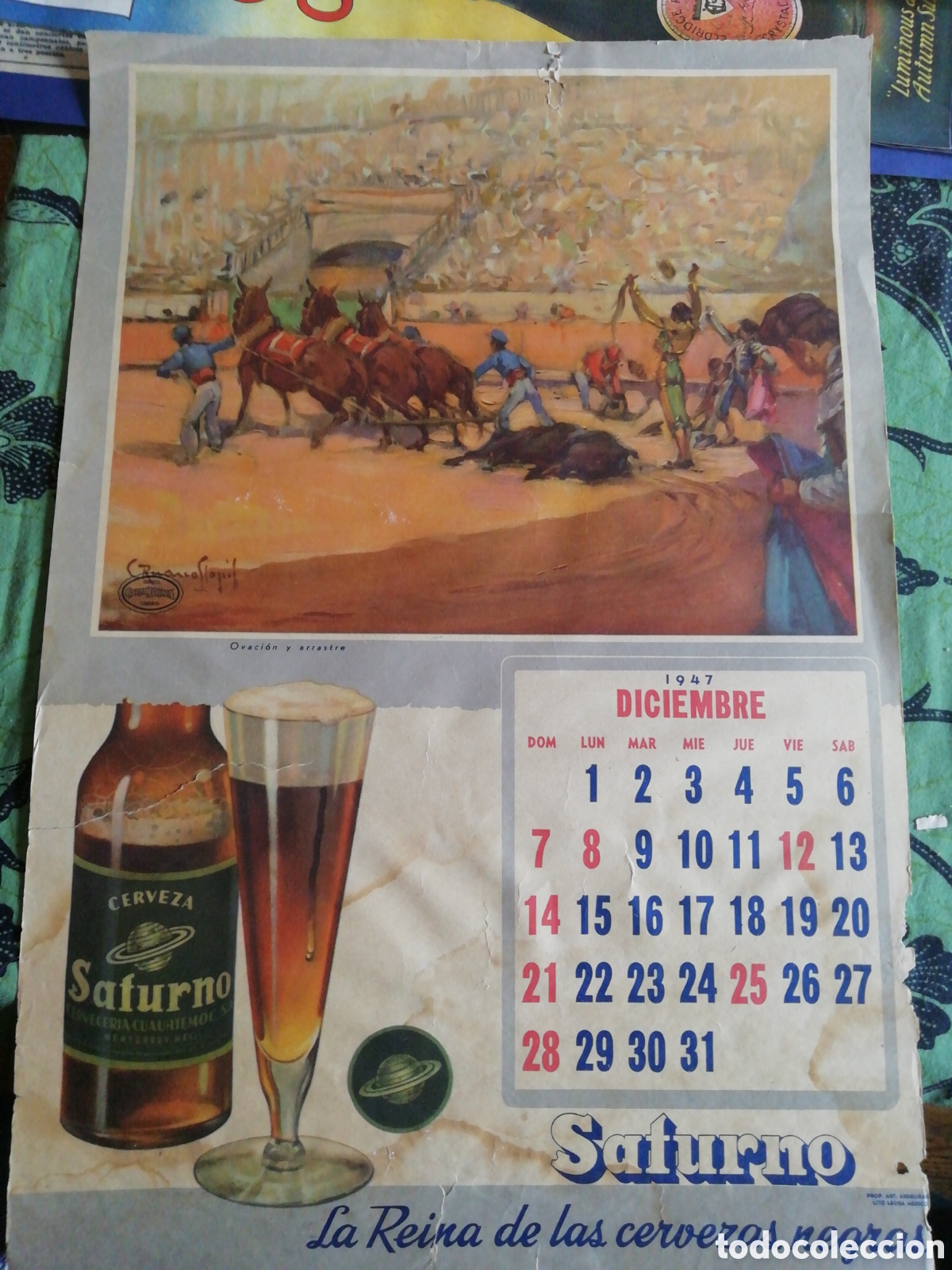 Sammeln von Kalendern: Calendario antiguo publicidad