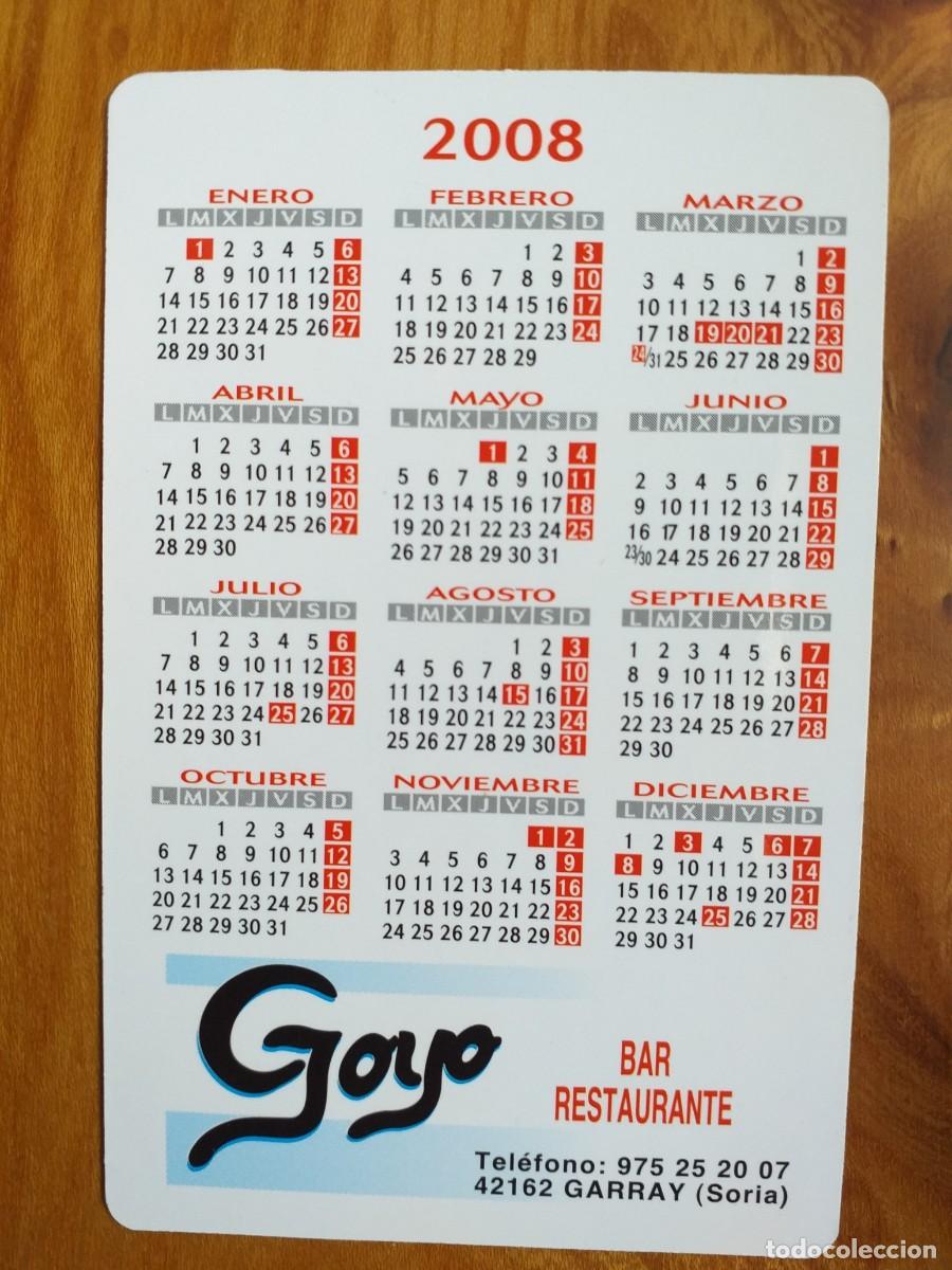 Coleccionismo calendarios: CALENDARIO BAR GOYO 2008 - Foto 2