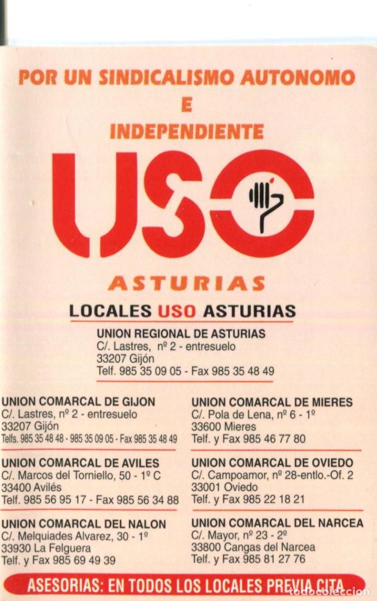 Coleccionismo calendarios: CALENDARIO SINDICATO POLITICO A&Ntilde;O 2004 USO UNION SINDICAL OBRERA LOCALES EN ASTURIAS