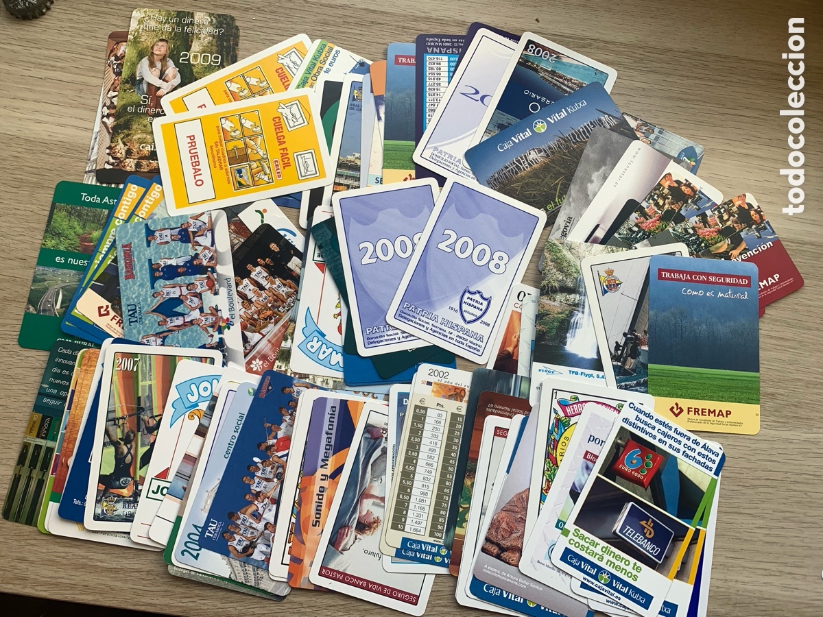Collectables Calendars: Lote x88 Calendarios de bolsillo FOURNIER 2002-2009