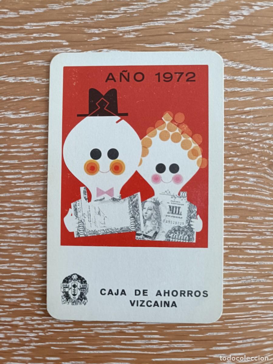 Colecionismo Calend&aacute;rios: CALENDARIO BOLSILLO - A&Ntilde;O 1972 - FOURNIER - CAJA DE AHORROS VIZCAINA
