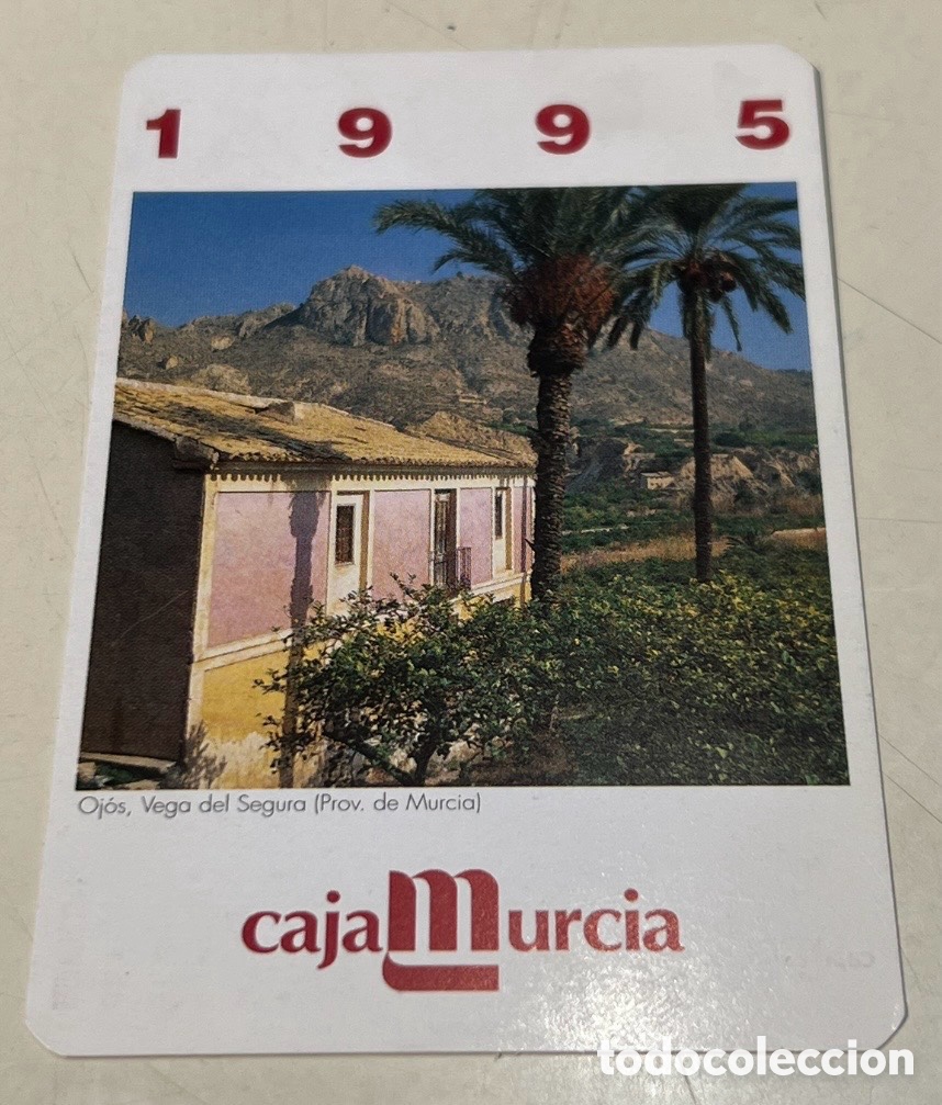 Coleccionismo calendarios: Calendario de bolsillo. CAJAMURCIA. Ojos. Vega del Segura. 1995.