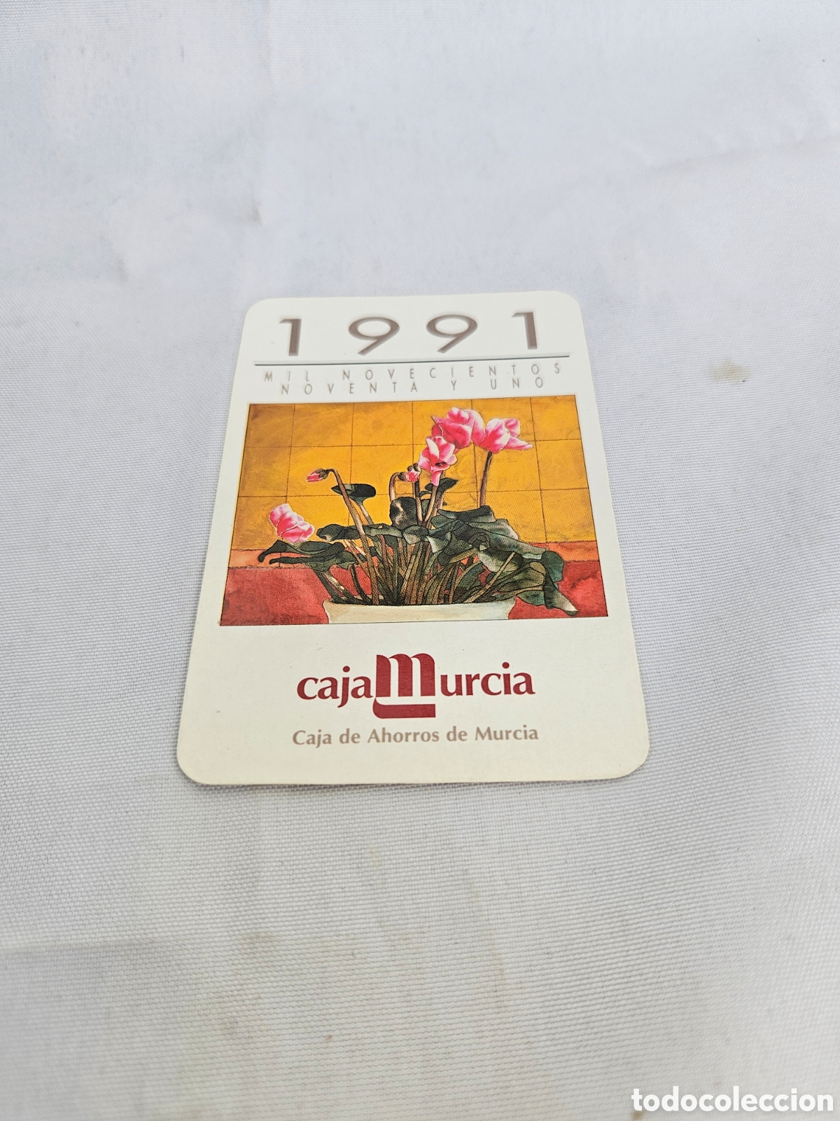 Coleccionismo calendarios: CALENDARIO PUBLICIDAD CAJA MURCIA 1991