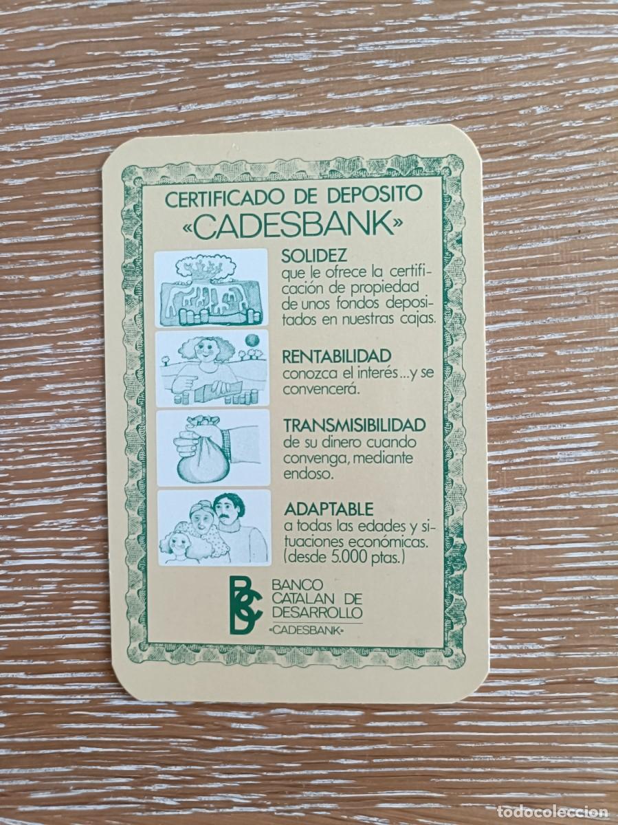 Colecionismo Calend&aacute;rios: CALENDARIO BOLSILLO - A&Ntilde;O 1979 - BANCO CATAL&Aacute;N DE DESARROLLO - CADESBANK - CAJA