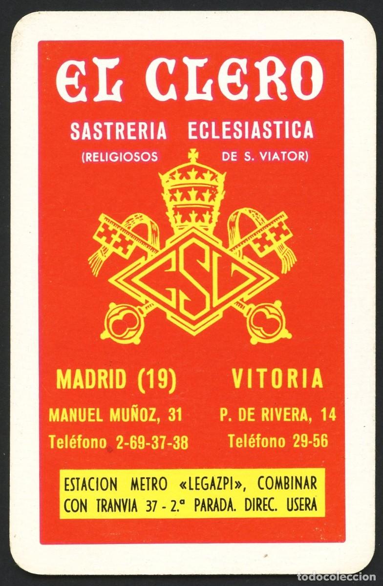 Collezionismo Calendari: CALENDARIO DE BOLSILLO, SASTRER&Iacute;A ECLESI&Aacute;STICA EL CLERO, 1962, H. FOURNIER