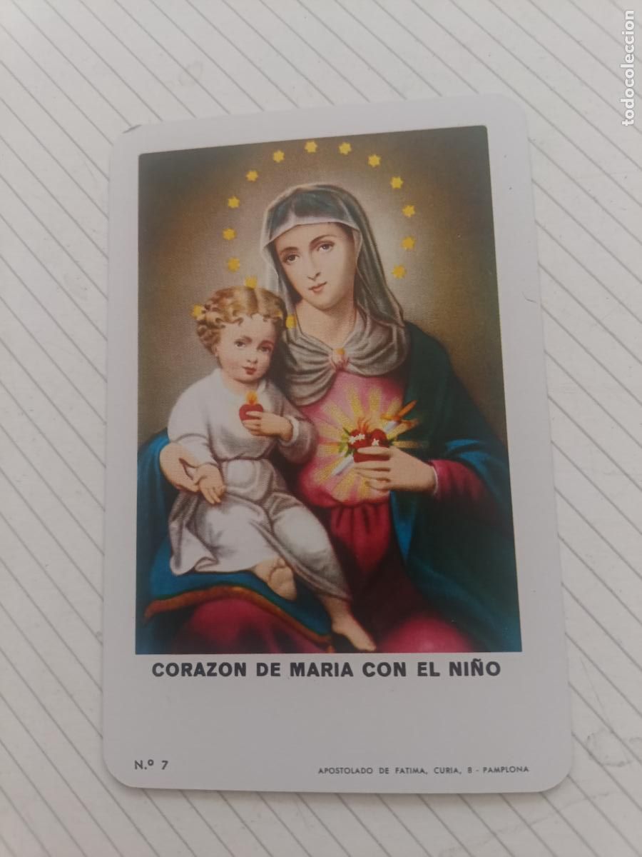 Coleccionismo calendarios: CALENDARIO H FOURNIER 1973 - CORAZON DE MARIA CON EL NI&Ntilde;O