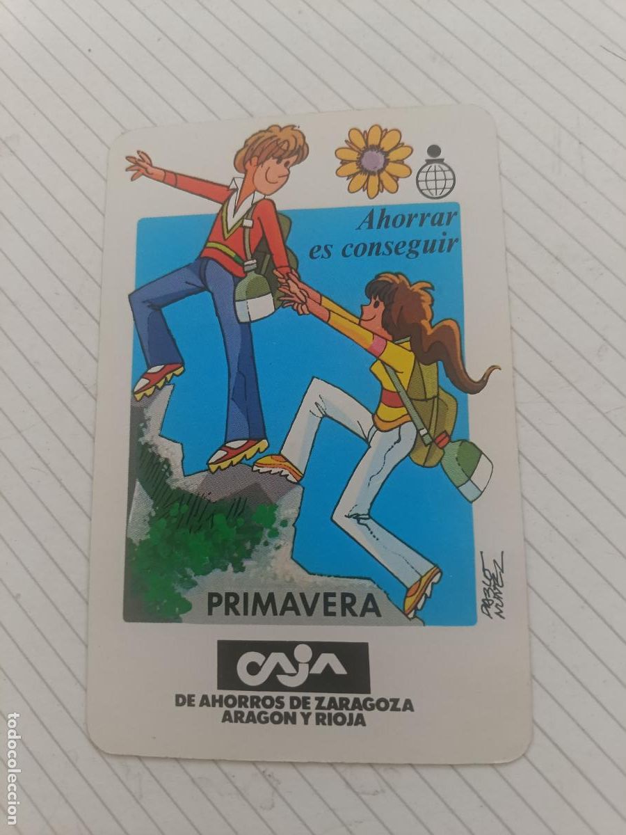Coleccionismo calendarios: Calendario Fournier 1983 Caja de Ahorros de Zaragoza primavera