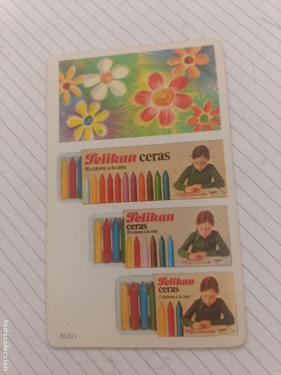 Coleccionismo calendarios: CALENDARIO DE BOLSILLO. A&Ntilde;O 1979. CERAS PELIKAN TINTA