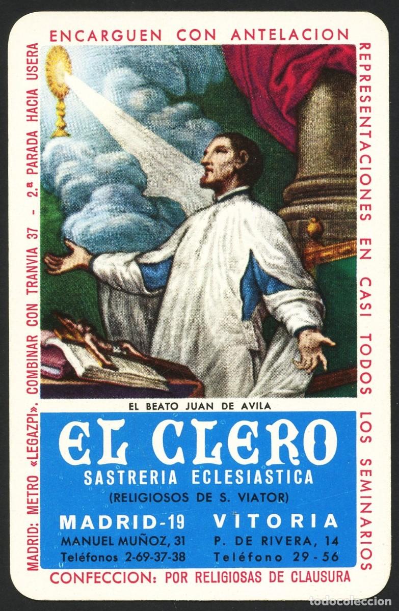 Coleccionismo calendarios: CALENDARIO DE BOLSILLO, SASTRER&Iacute;A ECLESI&Aacute;STICA EL CLERO, 1963, H. FOURNIER