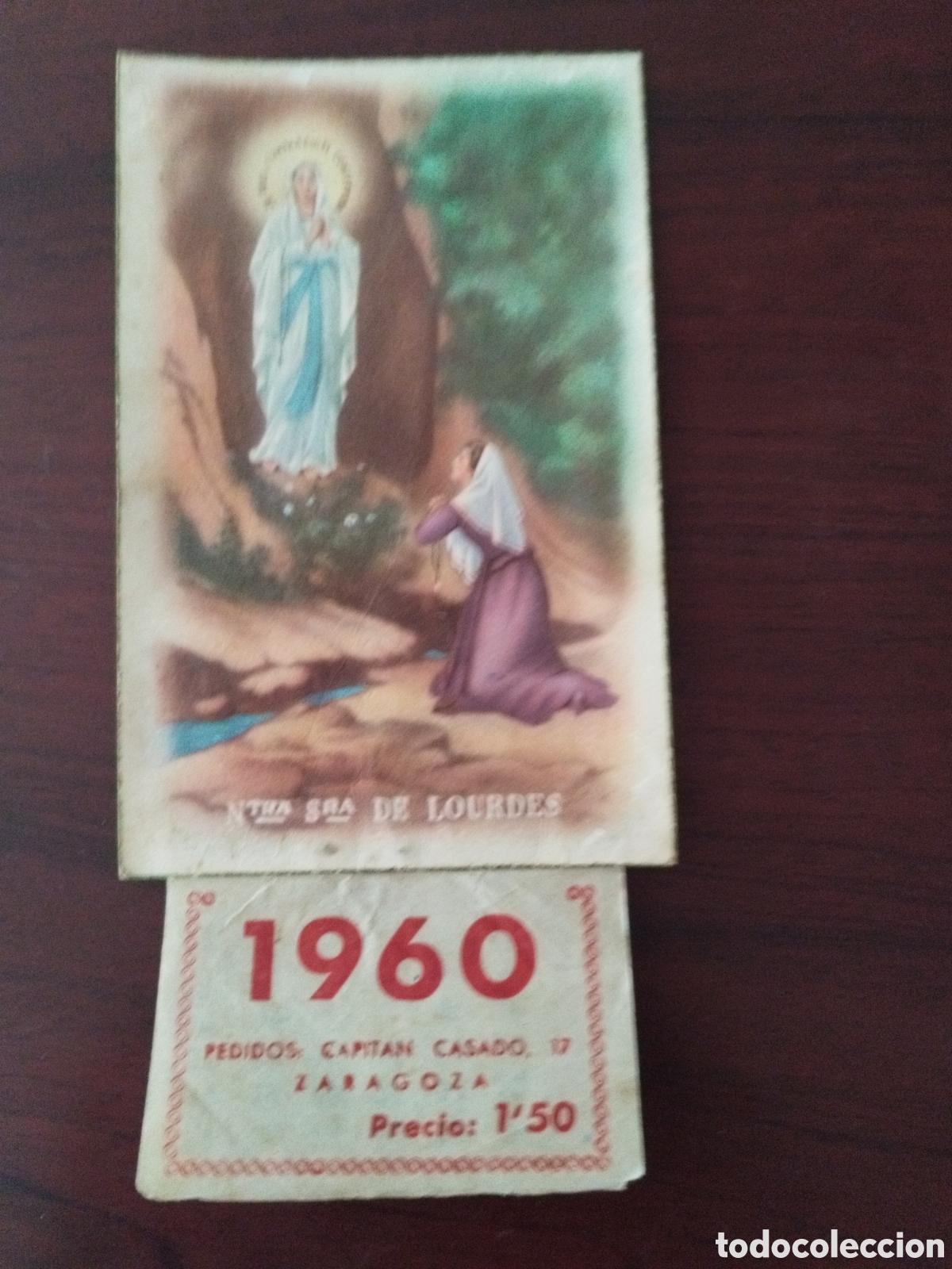 Coleccionismo calendarios: Calendario del 1960 tipo postal - Foto 1