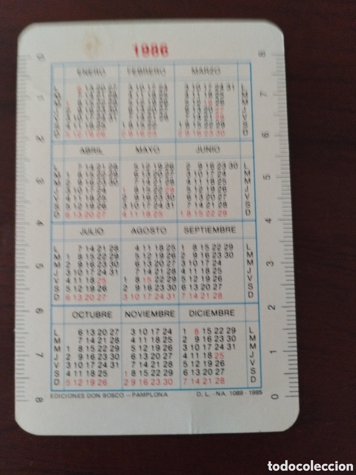 Coleccionismo calendarios: Calendario ediciones el Bosco a&ntilde;o 1986 - Foto 2