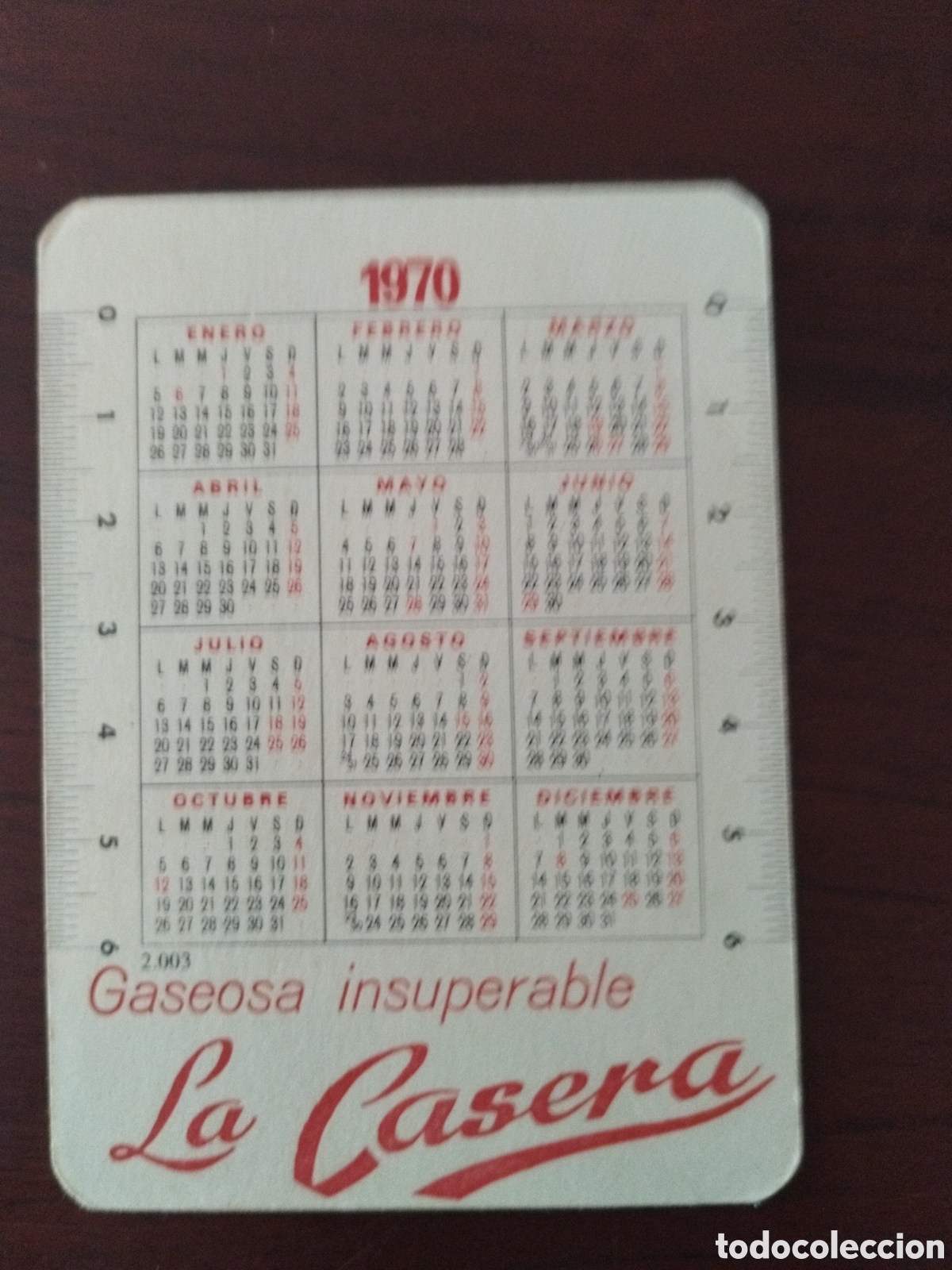 Coleccionismo calendarios: calendario de la casera a&ntilde;o 1970 - Foto 2