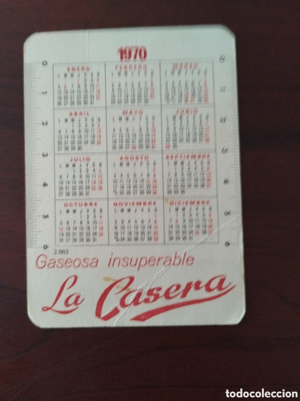Coleccionismo calendarios: Calendario de la casera a&ntilde;o 1970 - Foto 2