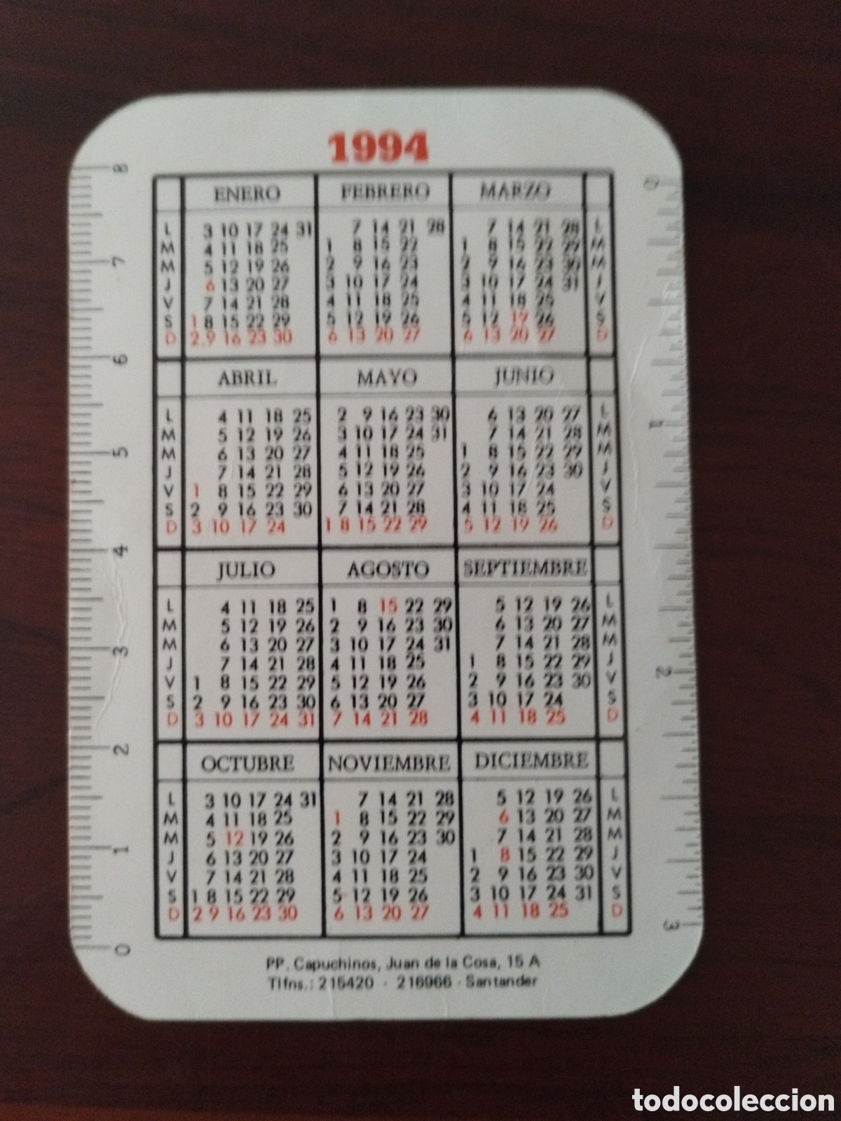 Coleccionismo calendarios: Calendario el santo a&ntilde;o 1994 - Foto 2