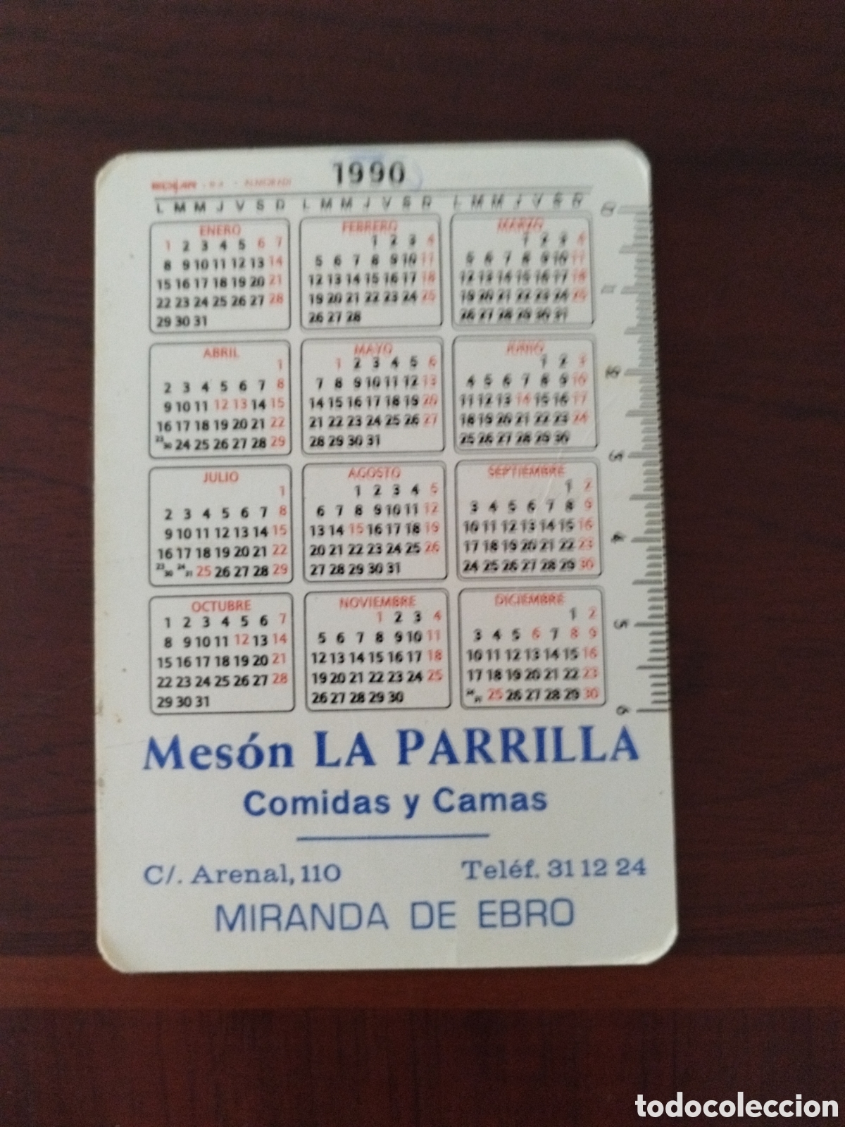 Coleccionismo calendarios: Calendario de miranda de Ebro a&ntilde;o 1990 - Foto 2