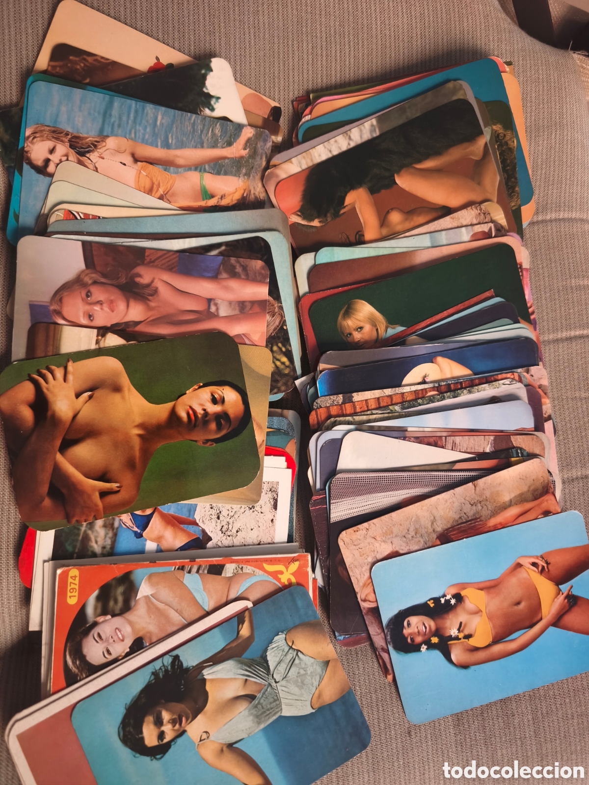 Coleccionismo calendarios: 100 calendarios chicas a&ntilde;os 70