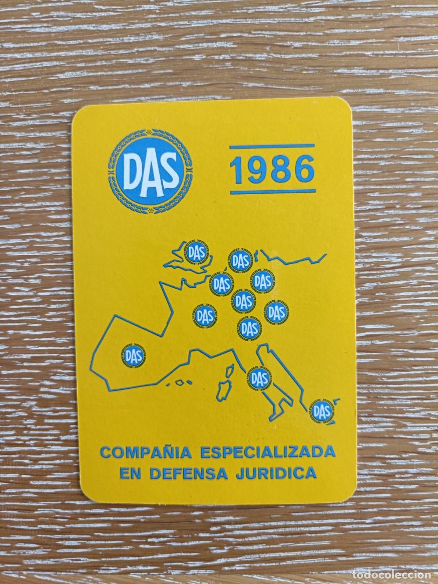 Sammeln von Kalendern: CALENDARIO BOLSILLO - A&Ntilde;O 1986 - DAS SEGURO