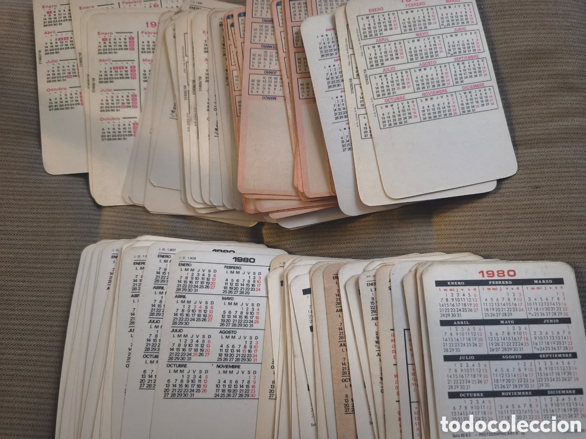 Coleccionismo calendarios: 100 calendarios chicas desnudas a&ntilde;os 80
