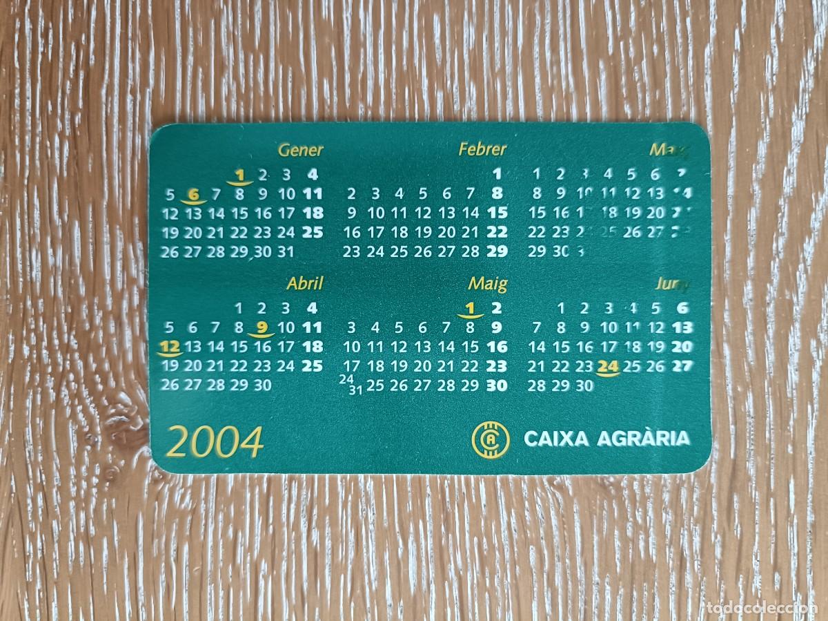 Sammeln von Kalendern: CALENDARIO BOLSILLO - A&Ntilde;O 2004 - CAIXA AGRARIA - CAJA RURAL - BANCO CAJA
