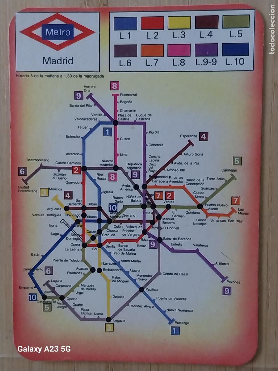Coleccionismo calendarios: METRO PLANO CALENDARIO A&Ntilde;O 1992 *+* PUBLI MOLDURAS DE FRUTOS TORREJON ARDOZ REF WCB 403