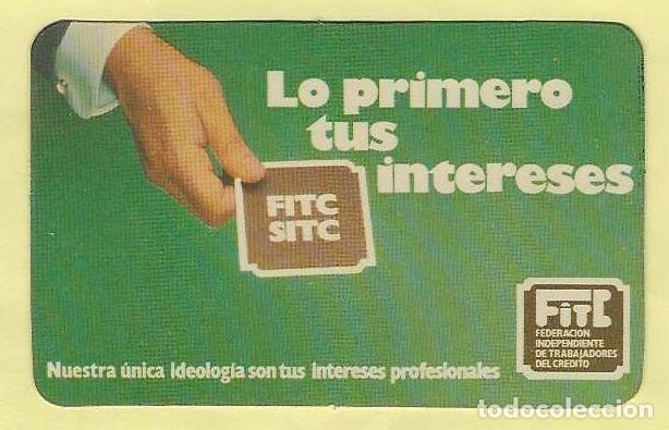 Coleccionismo calendarios: CALENDARIO BOLSILLO A&Ntilde;OS 1981 SINDICATO INDEPENDIENTE TRABAJADORES DEL CR&Eacute;DITO - VER FOTO REVERSO
