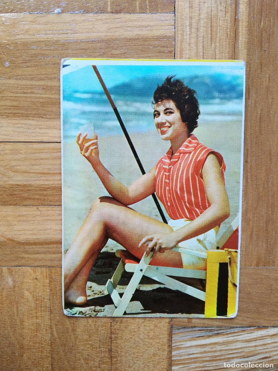 Coleccionismo calendarios: CALENDARIO CHICA EN PLAYA PUBLICIDAD SEVILLA RADIO A&Ntilde;O 1962 VER FOTOS