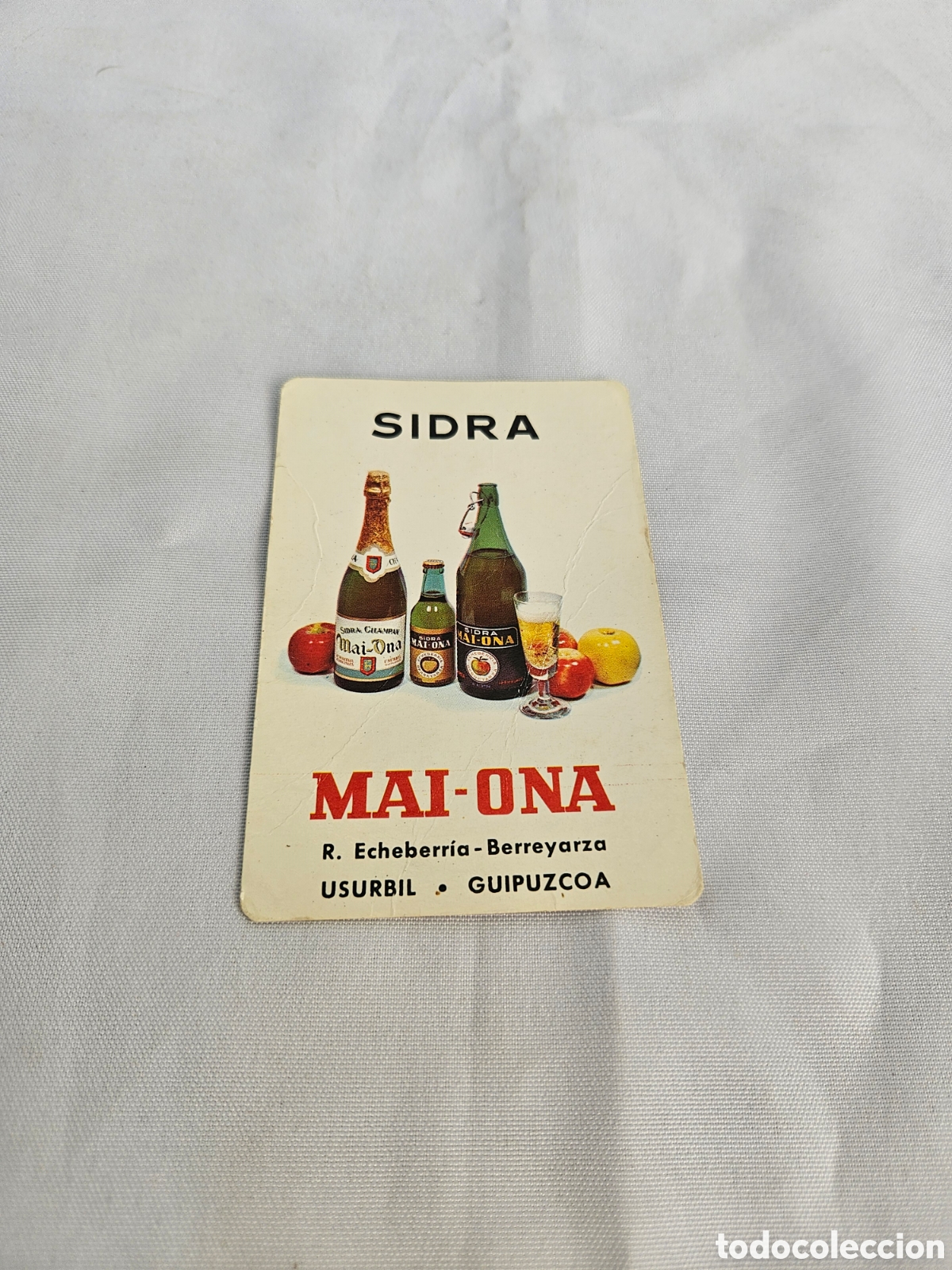 Coleccionismo calendarios: CALENDARIO PUBLICIDAD SIDRA MAI - ONA. USURBIL GUIPUZCUA. 1971
