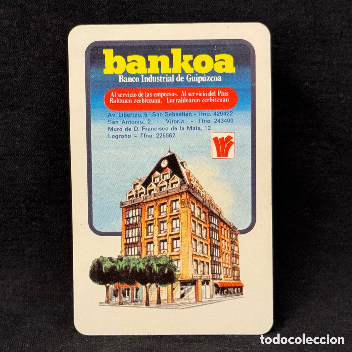 Sammeln von Kalendern: CALENDARIO BOLSILLO FOURNIER 1983 BANKOA BANCO INDUSTRIAL GUIPUZCOA