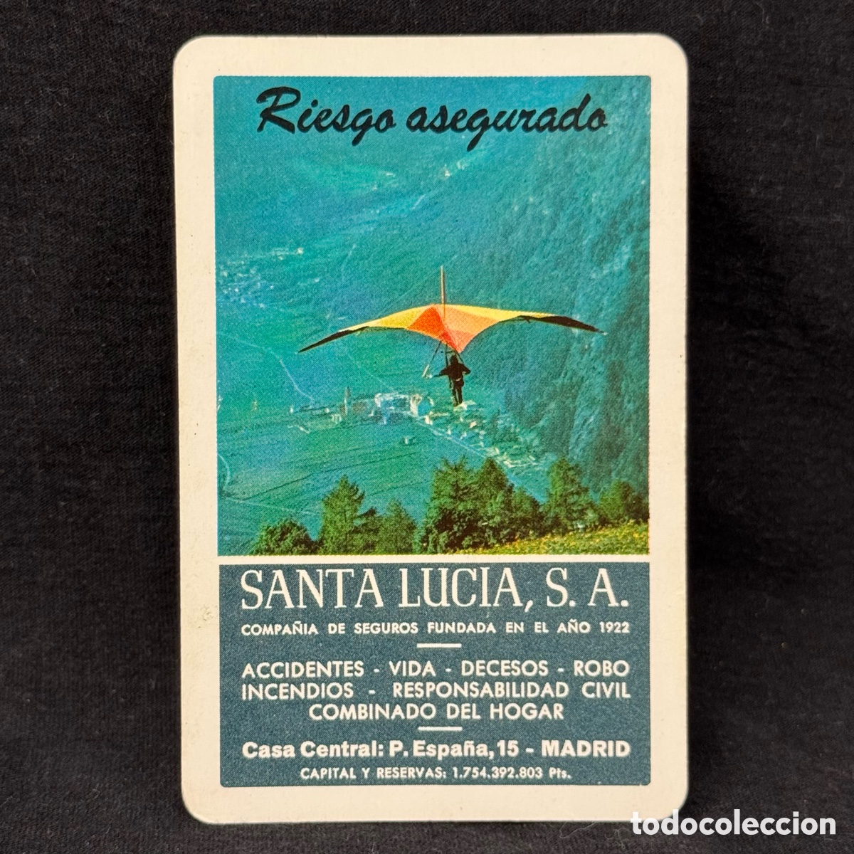 Sammeln von Kalendern: CALENDARIO BOLSILLO FOURNIER 1980 SEGUROS SANTA LUCIA