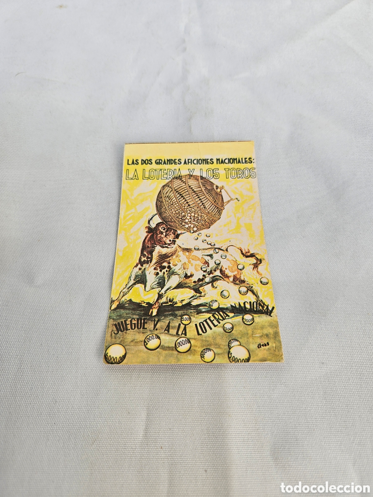 Sammeln von Kalendern: CALENDARIO PUBLICIDAD. LA LOTERIA Y LOS TOROS. LOTERIA NACIONAL. 1971