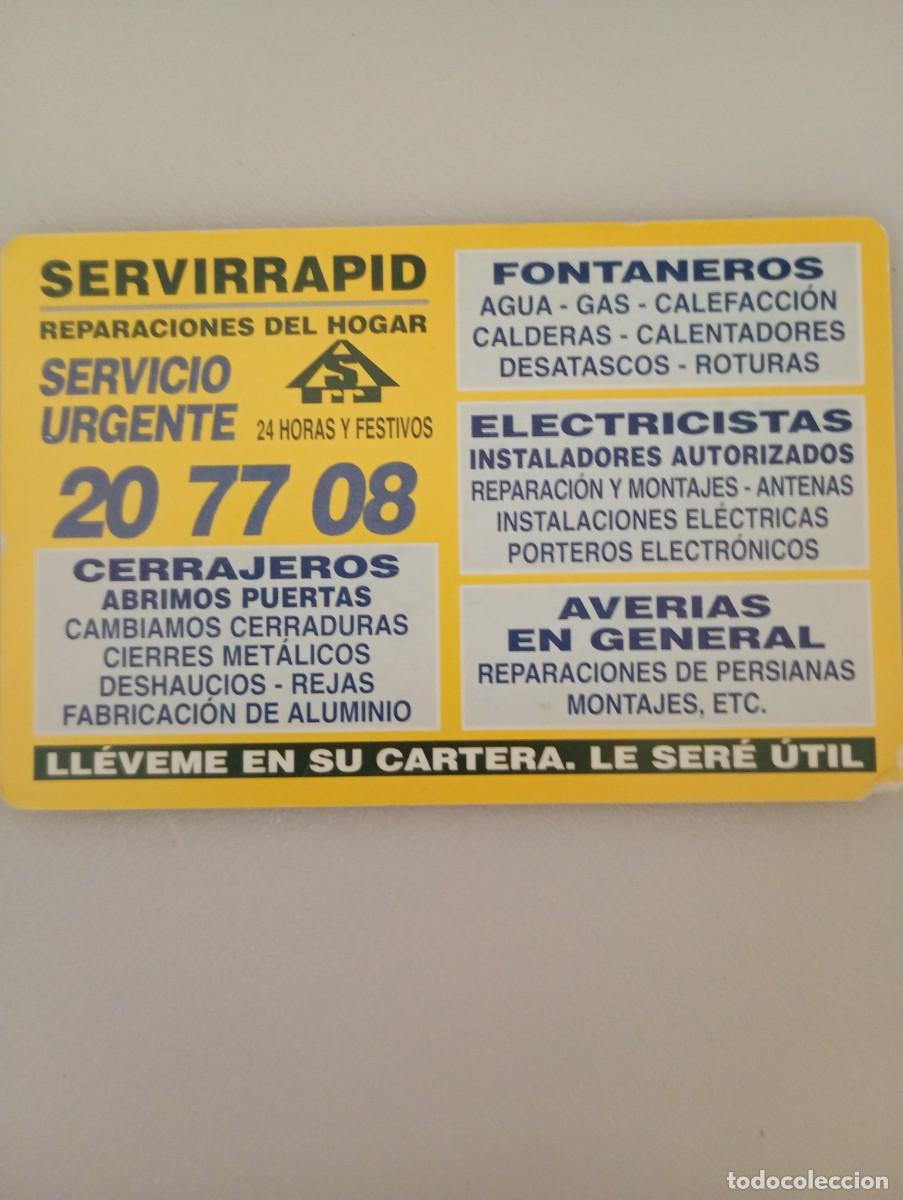 Coleccionismo calendarios: Calendario 1998 Publicidad SERVIRAPID