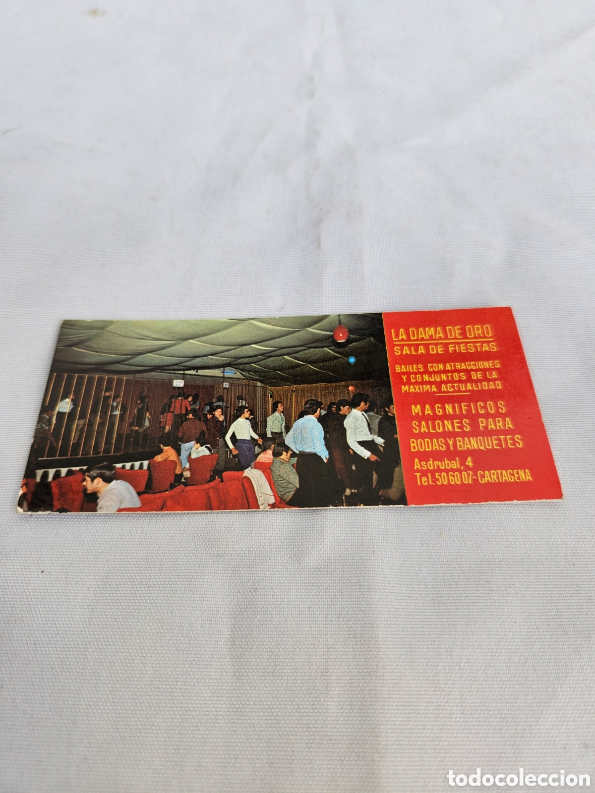 Sammeln von Kalendern: CALENDARIO RESTAURANTE LA DAMA DE ORO. CARTAGENA. 1971