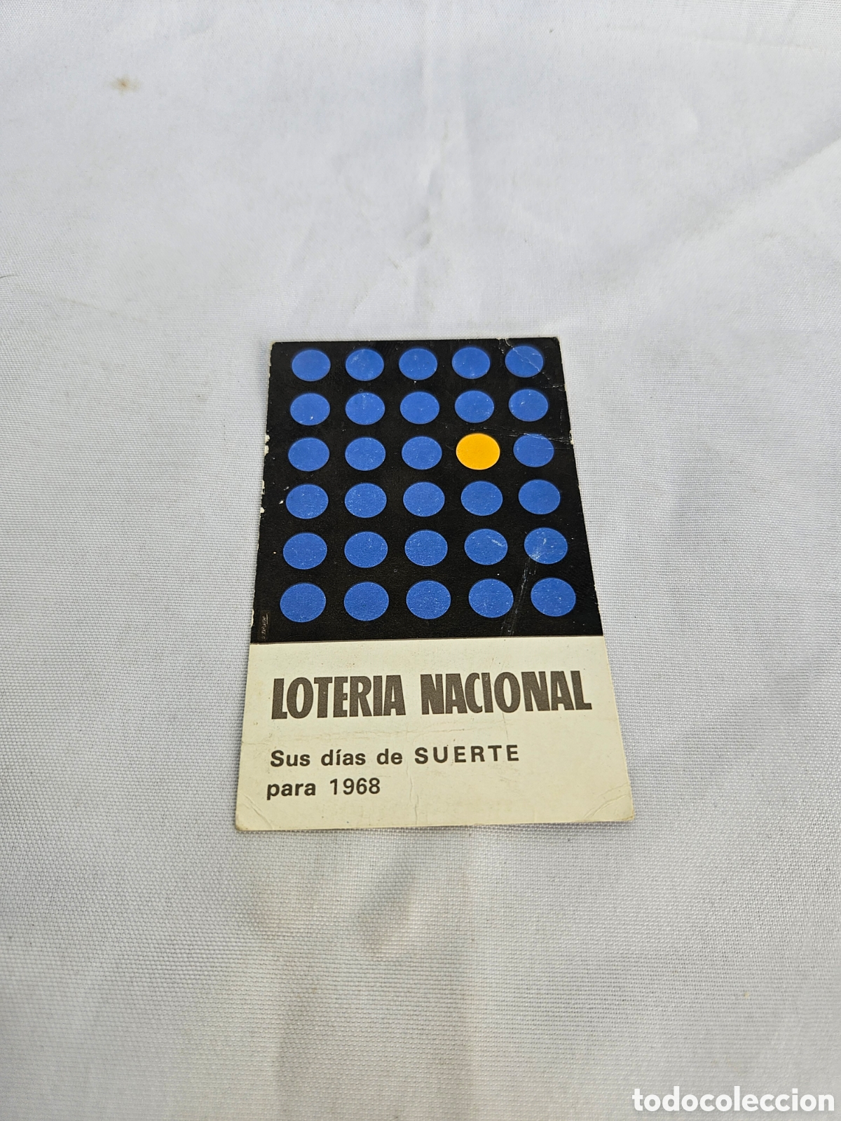 Collectables Calendars: CALENDARIO PUBLICIDAD LOTERIA NACIONAL. SUS DIAS DE SUERTE PARA 1968
