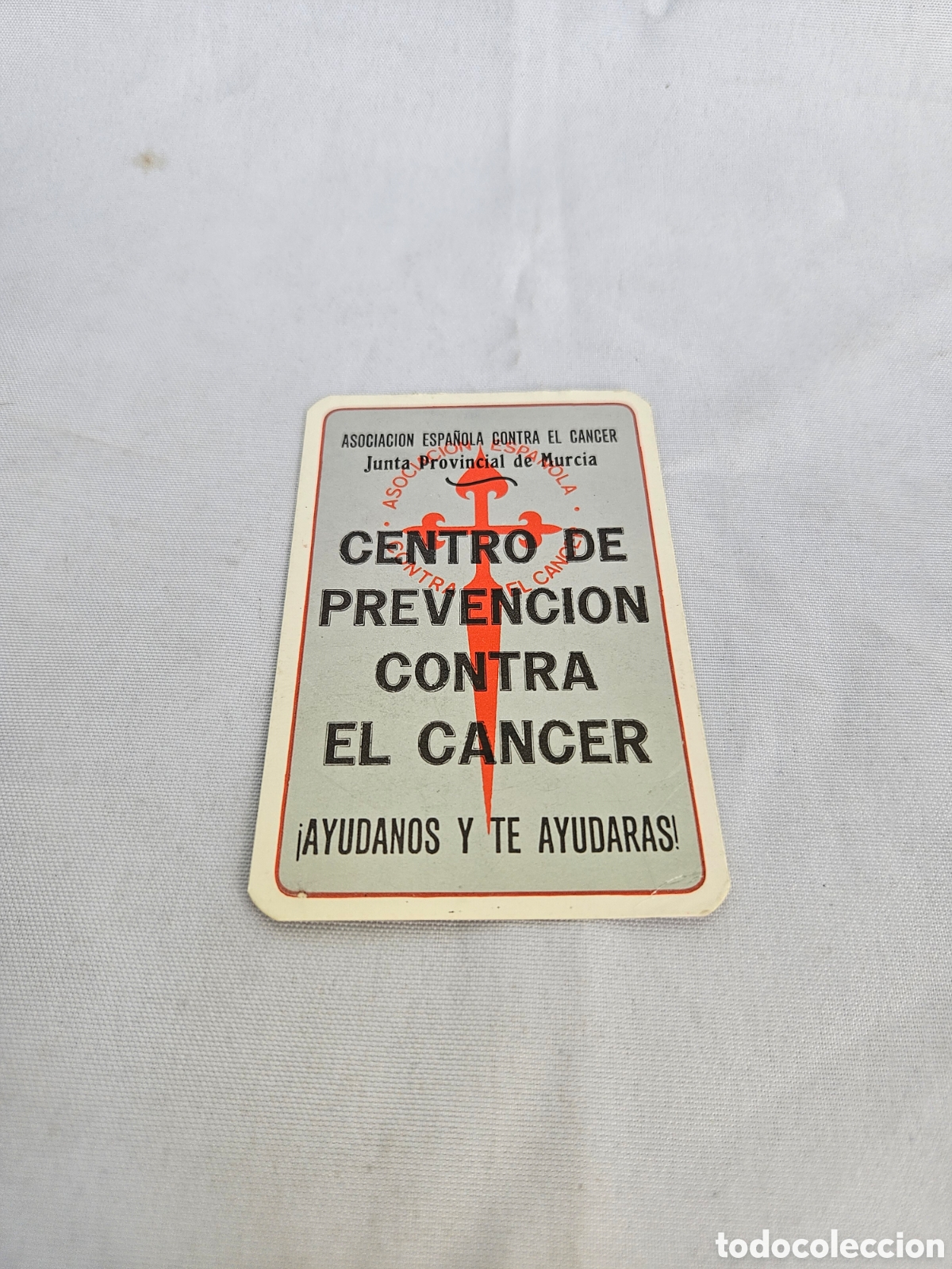 Collectionnisme Calendriers: CALENDARIO PUBLICIDAD. CENTRO DE PREVENCION CONTRA EL CANCER. JUNTA PROVINCIAL DE MURCIA. 1985