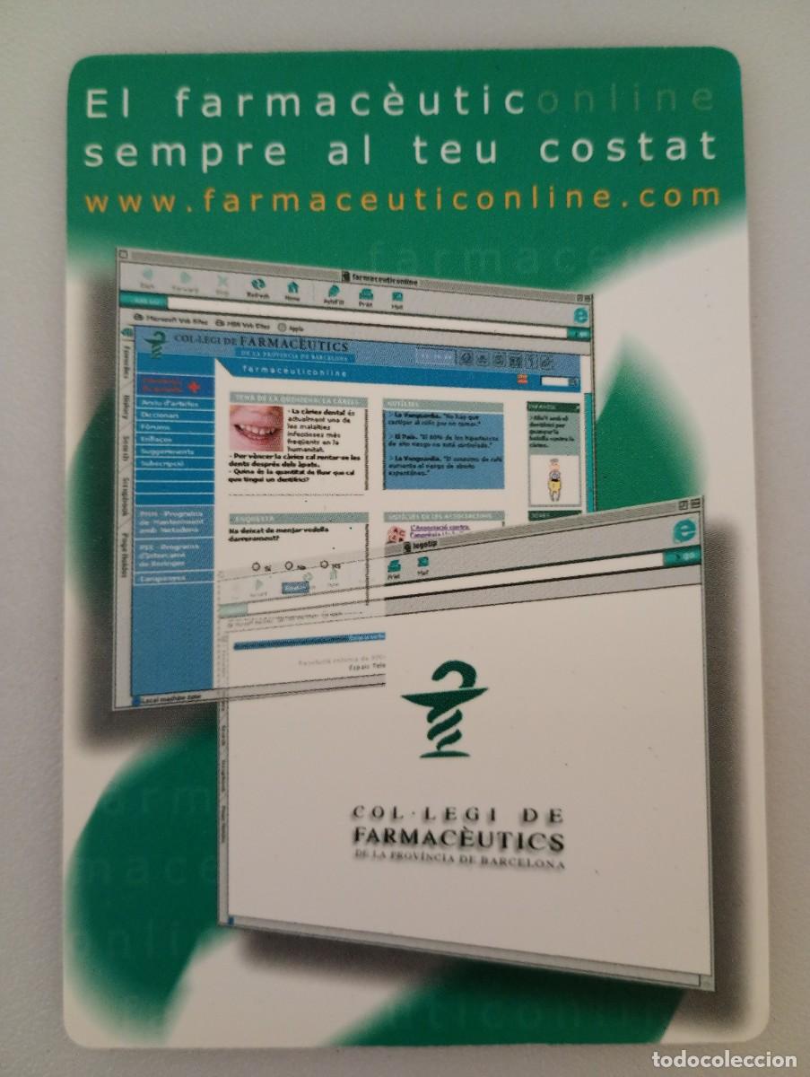 Coleccionismo calendarios: Calendario 2001 Publicidad COLEGIO FARMACEUTICOS BARCELONA