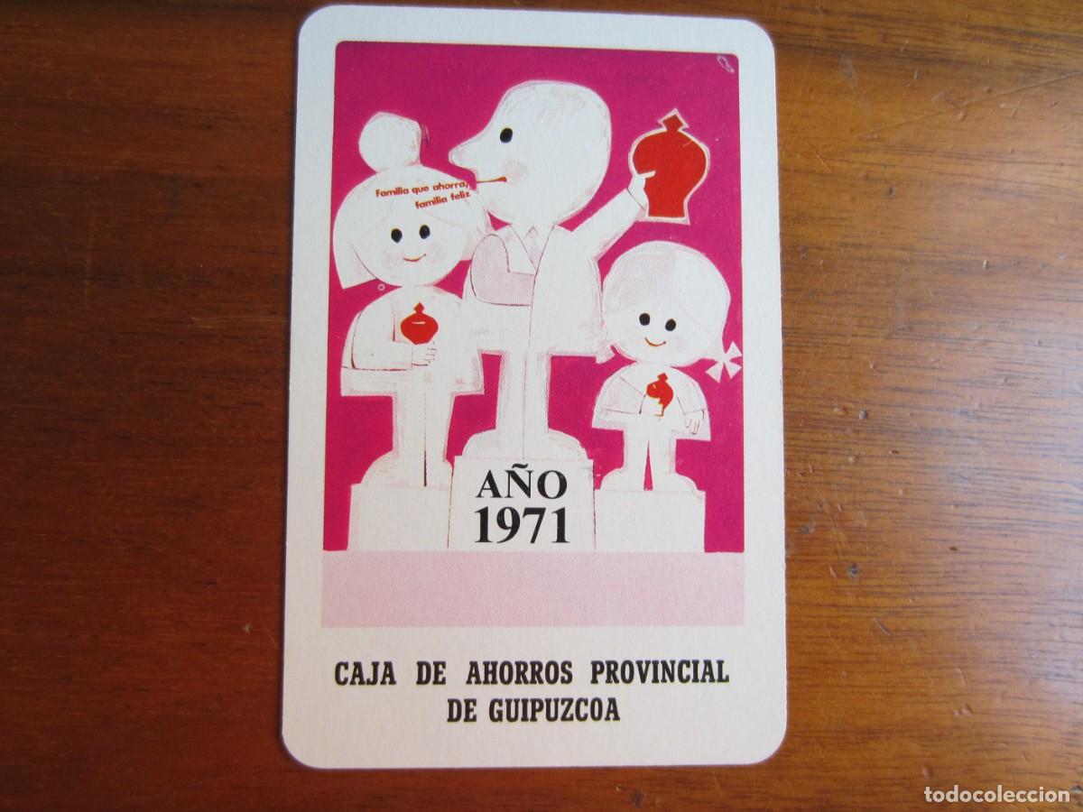 Colecionismo Calend&aacute;rios: CALENDARIO FOURNIER-CAJA PROVINCIAL DE GUIPUZCOA-DEL 1971 VER FOTOS