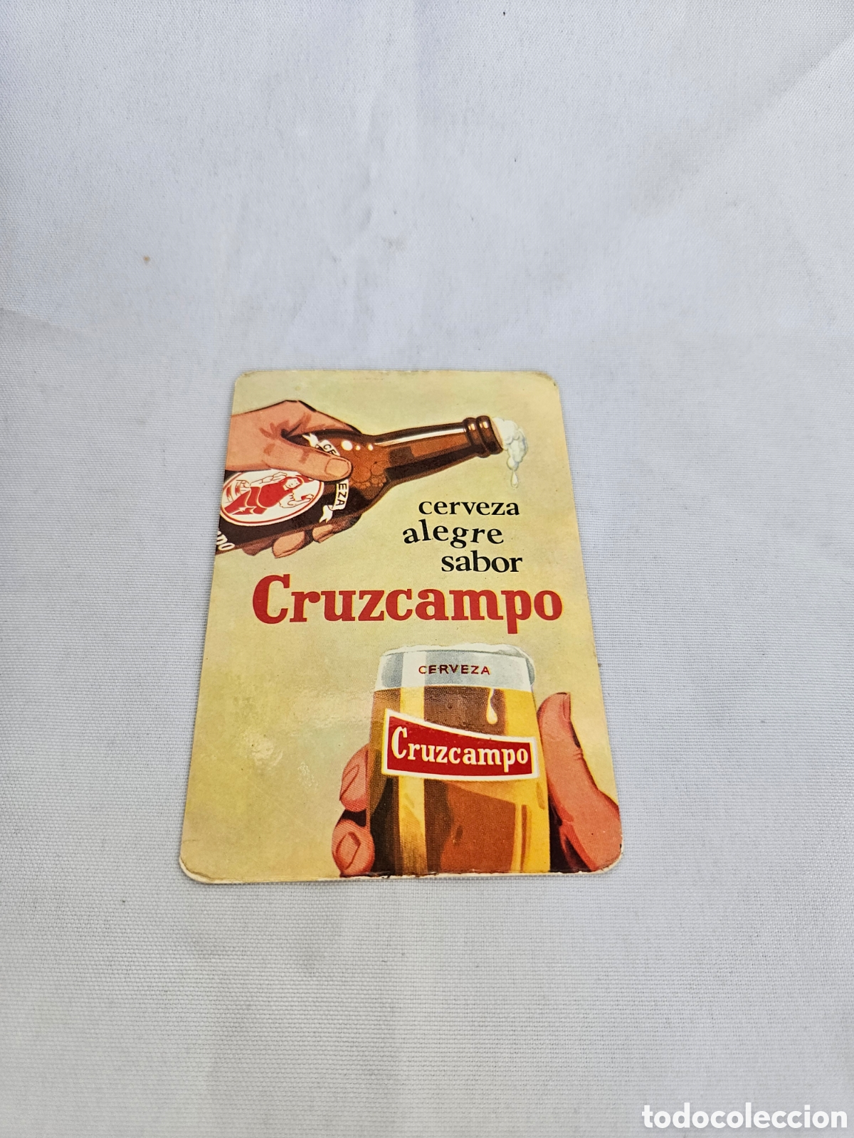 Coleccionismo calendarios: CALENDARIO PUBLICIDAD CRUZCAMPO. CERVEZA ALEGRE SABOR. 1966