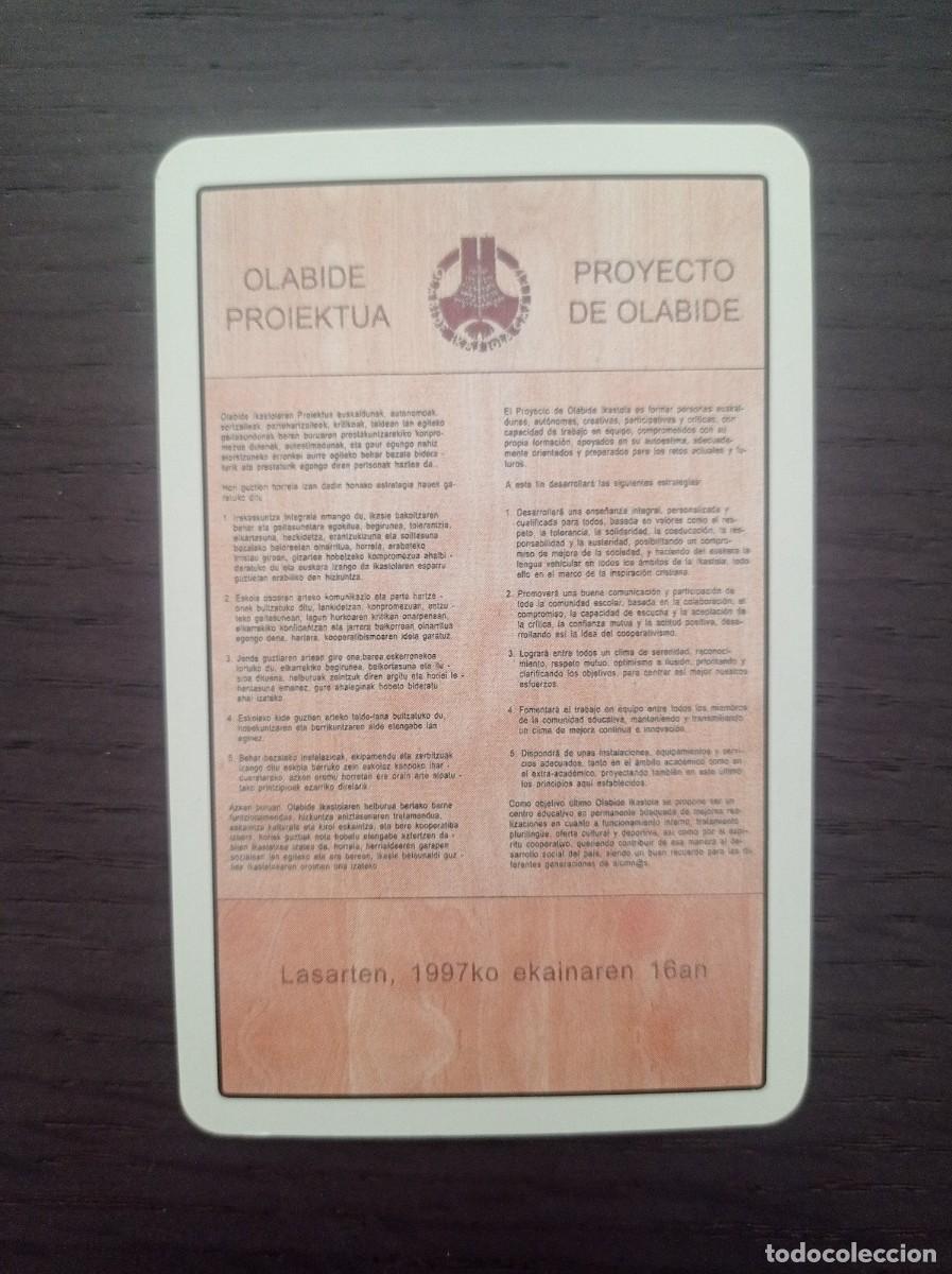 Collezionismo Calendari: CALENDARIO FOURNIER. OLABIDE IKASTOLA GASTEIZ. A&Ntilde;O 1999