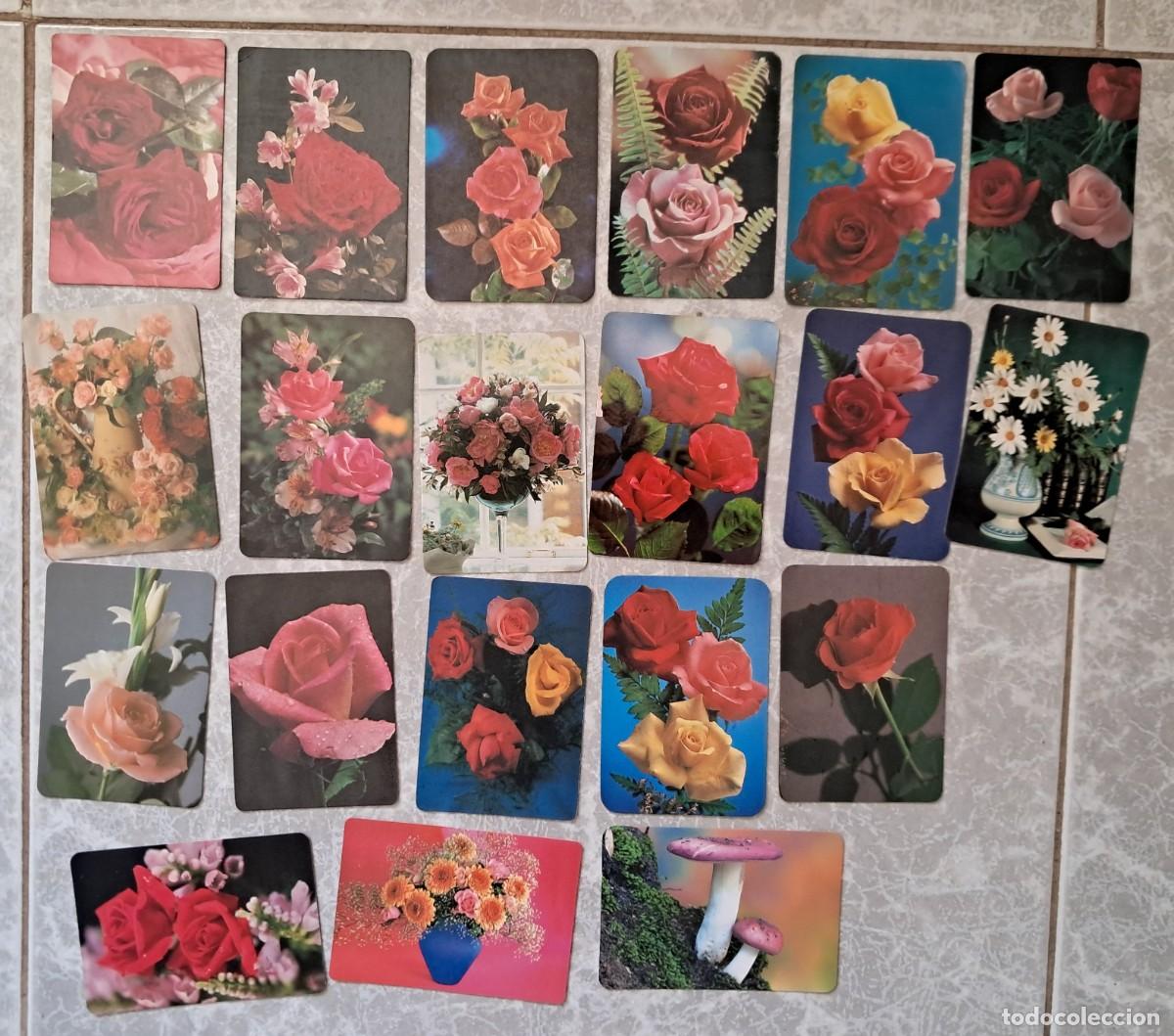 Coleccionismo calendarios: lote de 20 calendarios de bolsillo de flores, plantas.