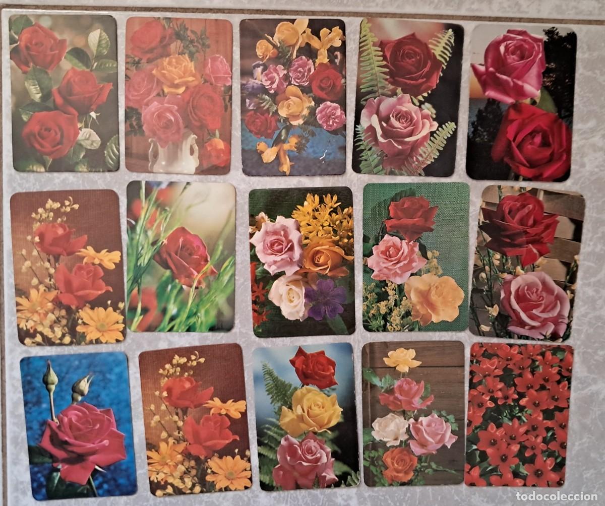Coleccionismo calendarios: lote de 15 calendarios de bolsillo de flores, plantas, a&ntilde;os 70.