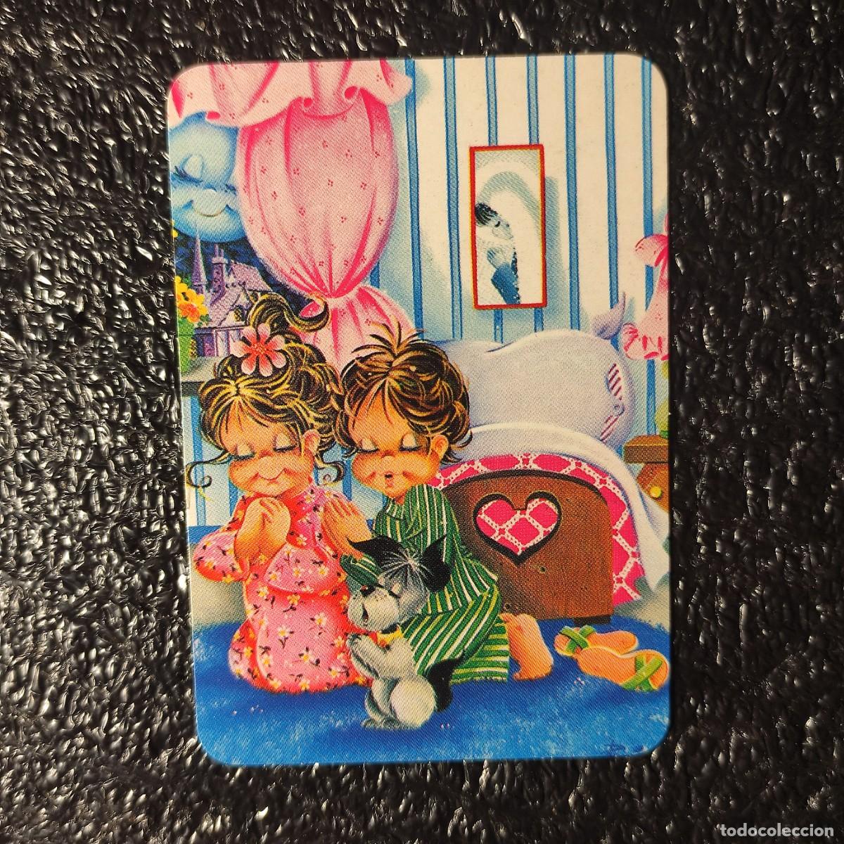 Coleccionismo calendarios: CALENDARIO DE BOLSILLO . NI&Ntilde;OS REZANDO.ARTISTA Francisca &rdquo;Paqui&rdquo; Escarr&aacute;*DIBUJO*PUBL. ANTEQUERA* T3