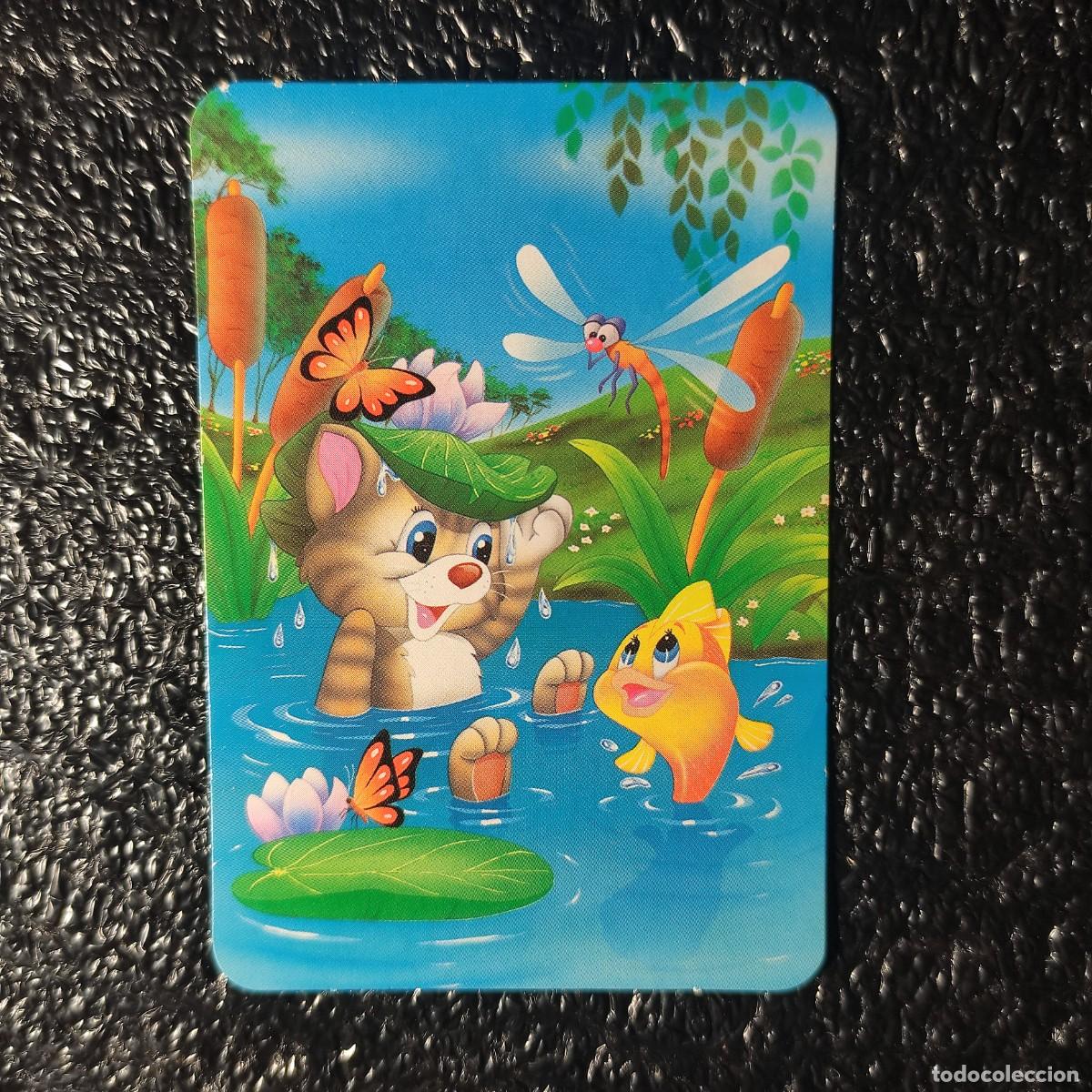 Coleccionismo calendarios: CALENDARIO DE BOLSILLO. DIBUJO INFANTIL . GATO Y PEZ * 2008 * T3