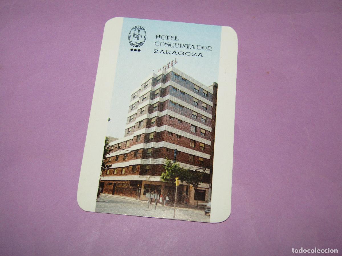 Coleccionismo calendarios: Antiguo Calendario Publicidad del Hotel CONQUISTADOR de Zaragoza del A&ntilde;o 1988