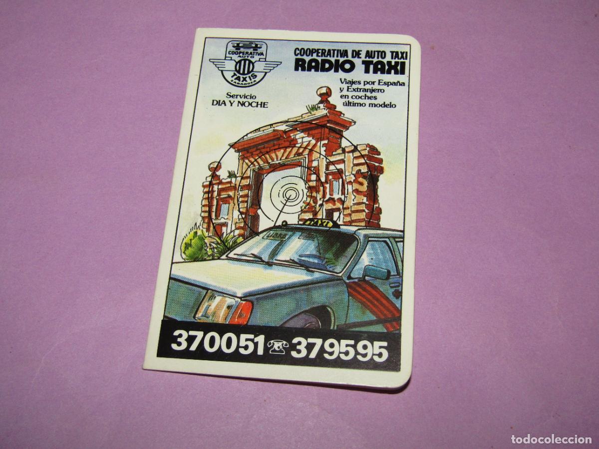 Coleccionismo calendarios: Antiguo Calendario Publicidad de la Cooperativa de Auto Taxi RADIO TAXI del A&ntilde;o 1985