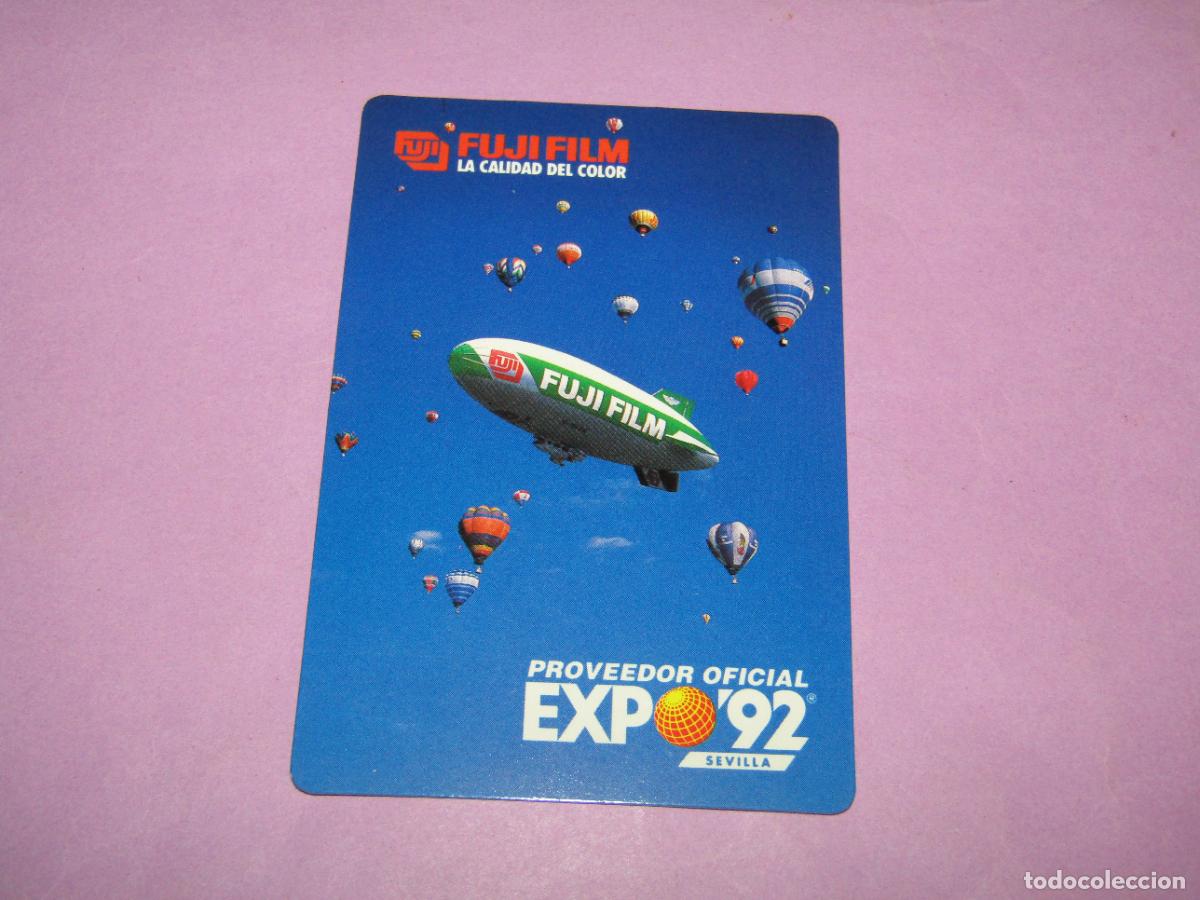 Coleccionismo calendarios: Antiguo Calendario Publicidad de FUJI FILM EXPO 92 del A&ntilde;o 1991