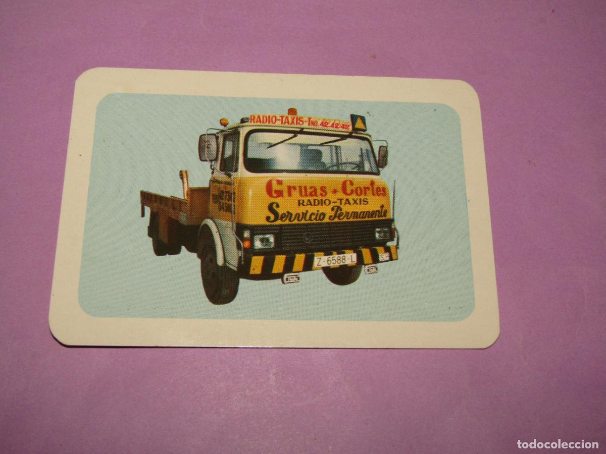 Coleccionismo calendarios: Antiguo Calendario Publicidad de GRUAS CORT&Eacute;S de Zaragoza del A&ntilde;o 1985