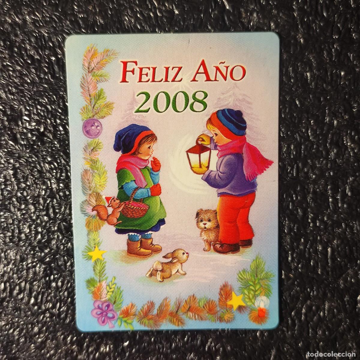 Coleccionismo calendarios: CALENDARIO DE BOLSILLO. DIBUJO INFANTIL NAVIDE&Ntilde;O .2008 ** MIERES ** T3