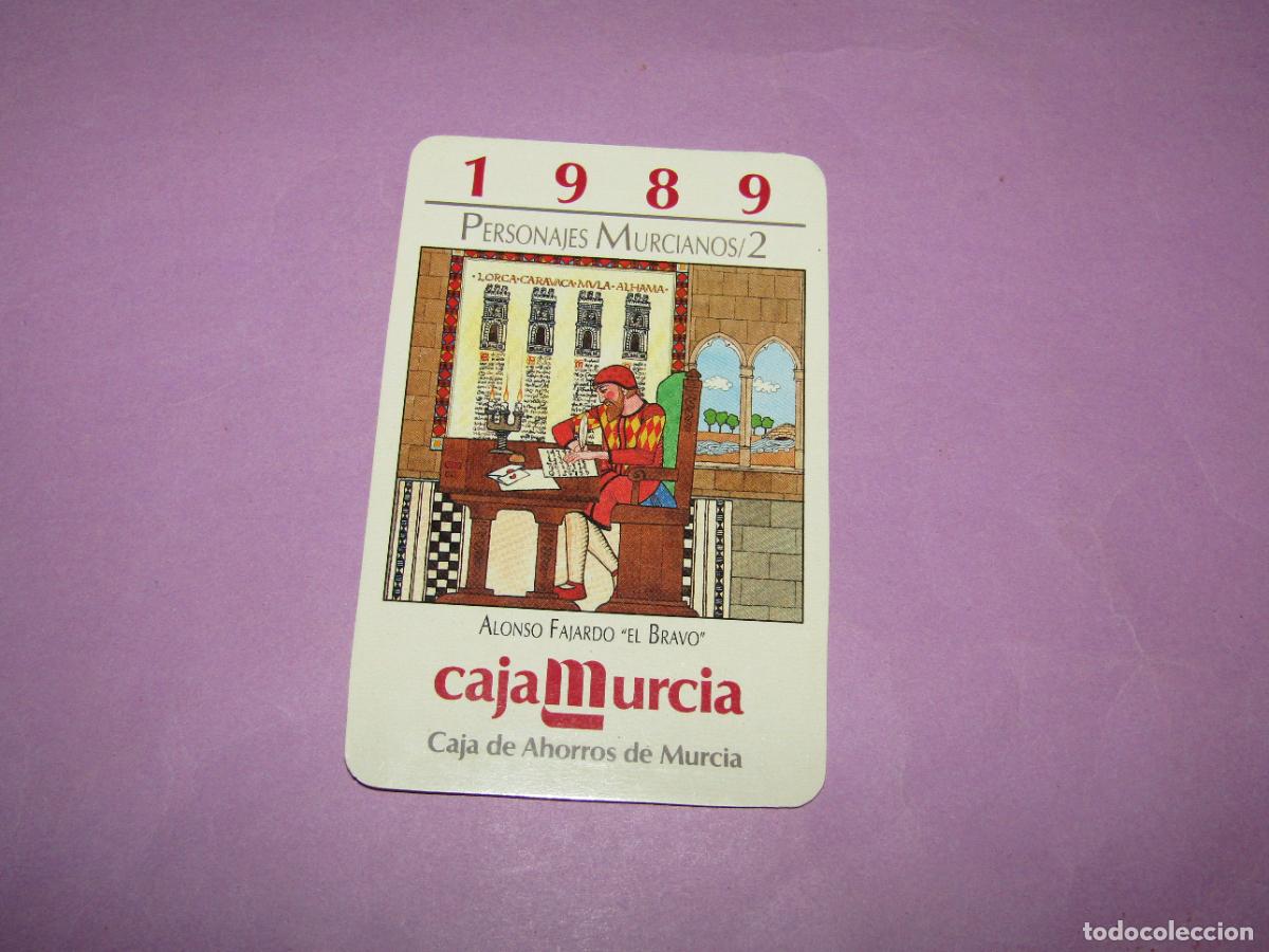 Coleccionismo calendarios: Antiguo Calendario Publicidad de Personajes Murcianos de CAJA DE AHORROS DE MURCIA del A&ntilde;o 1989