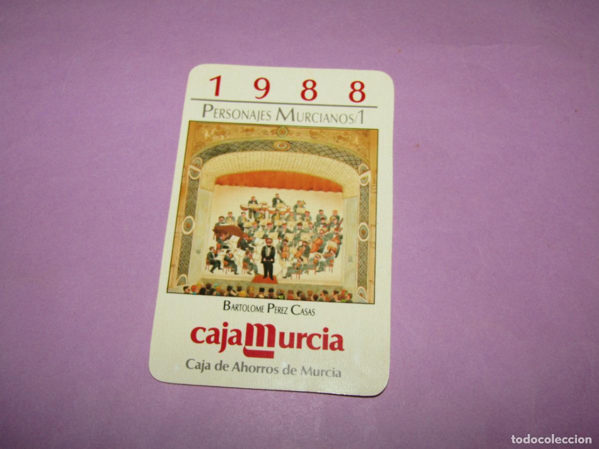 Coleccionismo calendarios: Antiguo Calendario Publicidad de Personajes Murcianos de CAJA DE AHORROS DE MURCIA del A&ntilde;o 1989