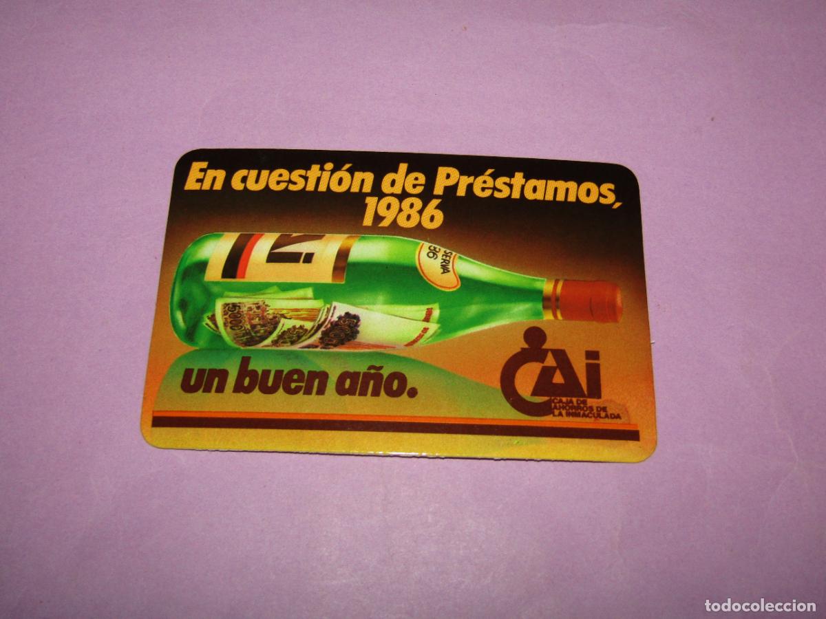 Coleccionismo calendarios: Antiguo Calendario Publicidad de la CAJA DE AHORROS DE LA INMACULADA del A&ntilde;o 1986